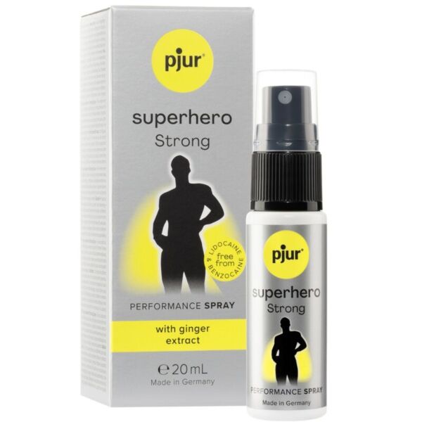 Forsinkelsesspray pjur superhero Strong på 20 ml