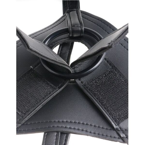 Strap-on med realistisk dildo, King Cock Strap-On Harness, med sugekopp i bunnen