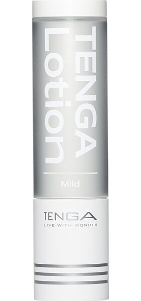 Flaske med glidemiddel fra TENGA Lotion, i versjonene Light og Mild