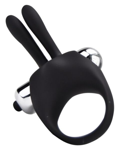 Vibrerende penisring Loving Joy Rabbit Cock Ring i silikon, med vibratoregg og kaninører