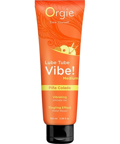 Tube på 100 ml med glidemiddelet Orgie Lube Tube Vibe Piña Colada