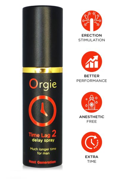 Forsinkelsesspray Orgie Time Lag 2 i aluminiumsflasken på 10 ml