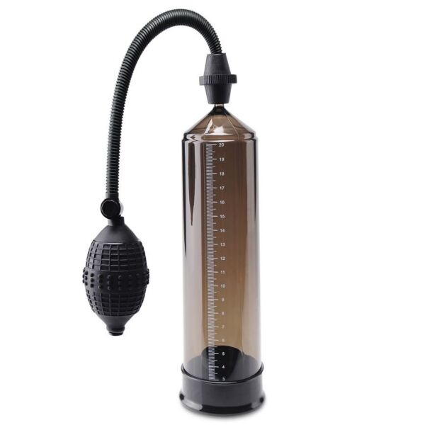 Penispumpe Pipedream Pump Worx Euro Pump med sylinder i røykfarget rør
