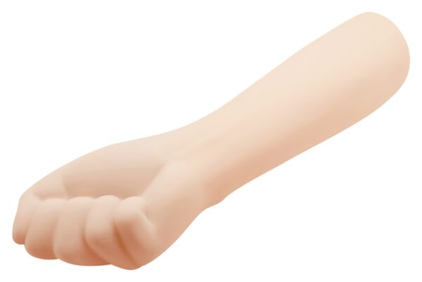 Dildo Party Up Tony med realistisk form som arm og knyttneve, i beige
