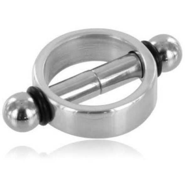 Magnetiske brystklemmer Metal Hard, med ring og de to stavene