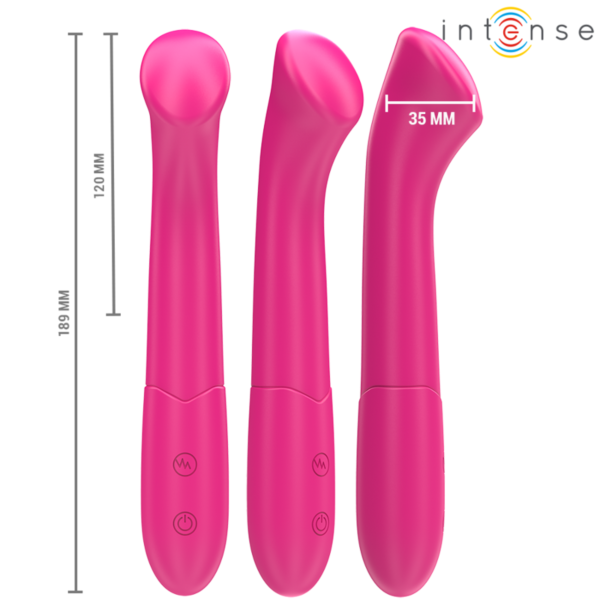 Fleksibel vibrator Intense Fun Paty i silikon, 19 cm