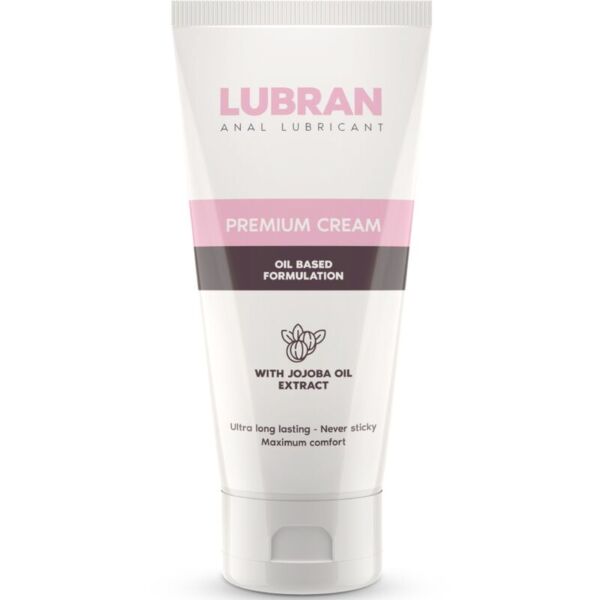 Glidemiddel i krem, Lubran Oil Based 50 ml, med jojoba og kalendula