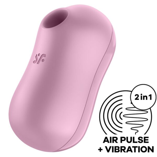 Klitorisstimulator Satisfyer Cotton Candy med oval form