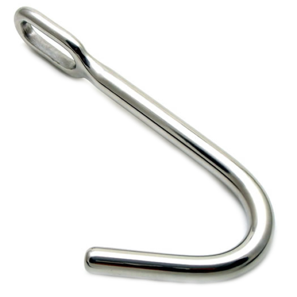 Analkrok Metal Hard Anal Bondage Hook med ringen på den rette delen