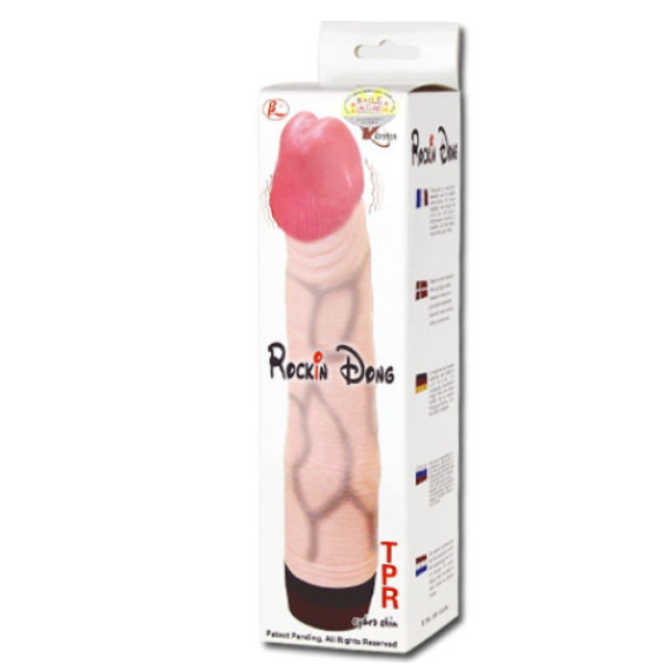 Realistisk dildo Baile Rockin Dong med vibrasjon i flere hastigheter