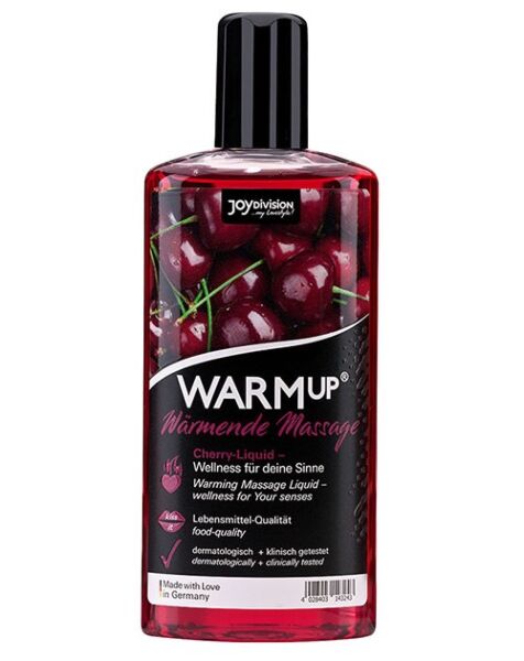 Flaske med massasjeolje med varmeeffekt Joydivision WARMup, 150 ml