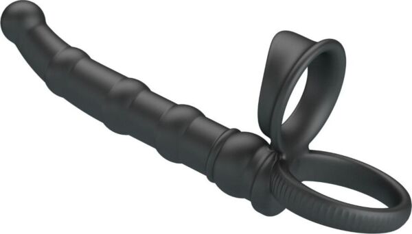 Vibrerende penisring Pretty Love BI-210375 med analplugg i silikon