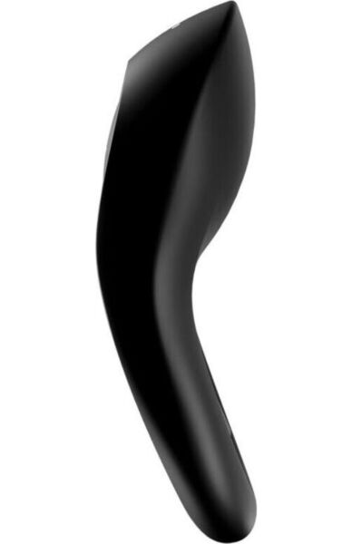 Svart vibrerende penisring Satisfyer Legendary Duo med to ringer og stimulatoren foran