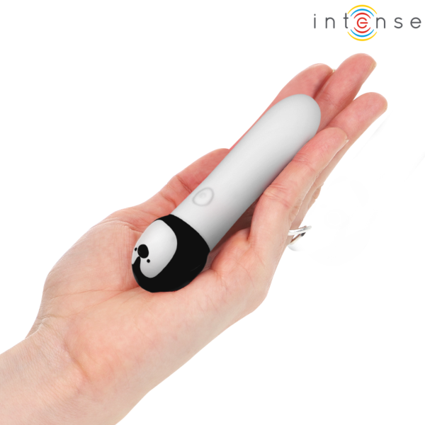 Bullet-vibrator Intense Rico, hvit og formet som en pingvin