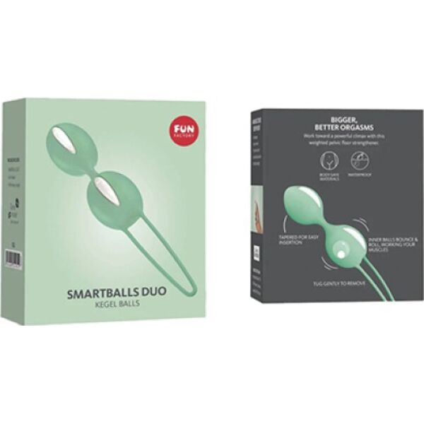 Doble knipekuler Fun Factory Smartballs Duo, med snor