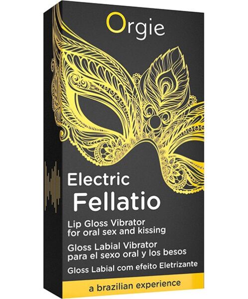 Leppeglans Orgie Sexy Vibe Electric Fellatio i roll-on-flaske av glass på 10 ml