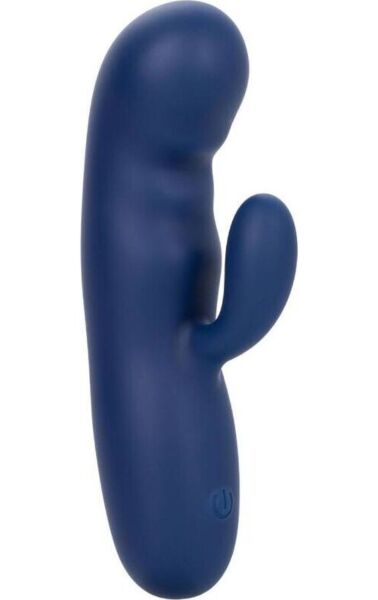 Vibrator med dobbel motor, CalExotics Cashmere Silk Duo, i blått