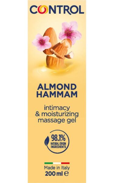 Massasjegel Control 3 i 1 på 200 ml med kork med massasjekuler