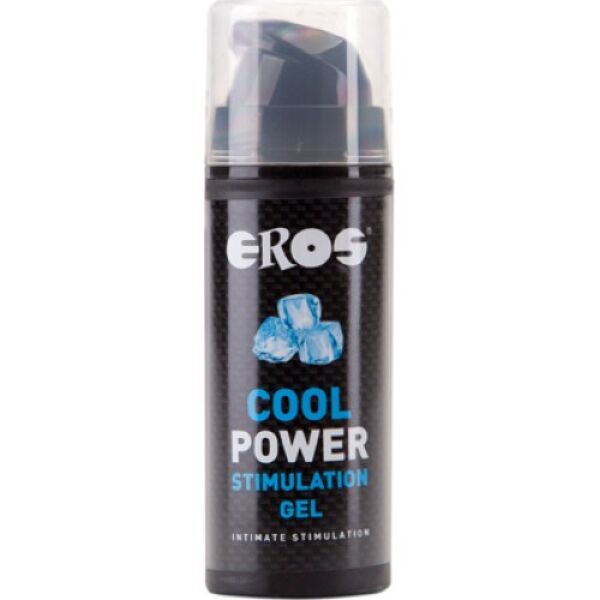 Flaske med pumpe av den stimulerende gelen Eros Cool Power 30 ml