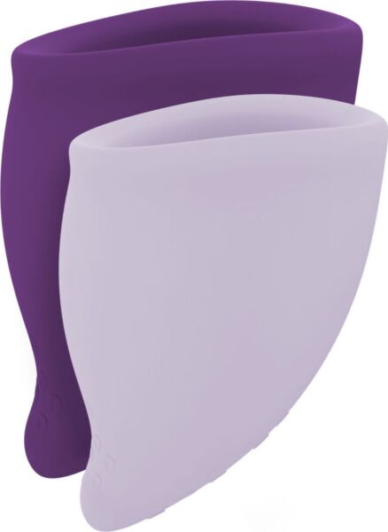 Sett med menstruasjonskopper, Fun Cup Explore Kit fra Fun Factory, med størrelse A og B