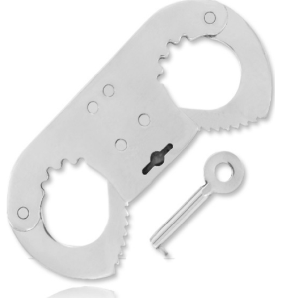 Fingerhåndjern Metal Hard Thumb Cuff i metall