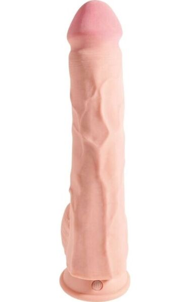 Dildo King Cock Plus fra Pipedream, med triple density og testikler