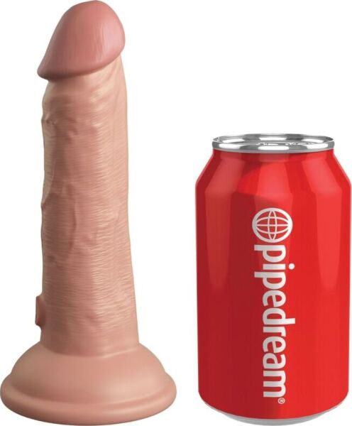 Realistisk vibrerende dildo King Cock Elite 15,2 cm med sugekoppbase