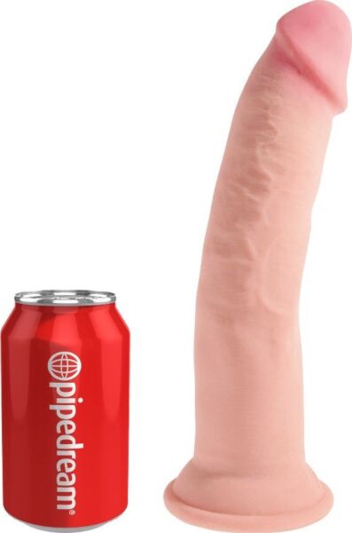 Realistisk dildo Pipedream King Cock Plus Triple Density med sugekopp i bunnen