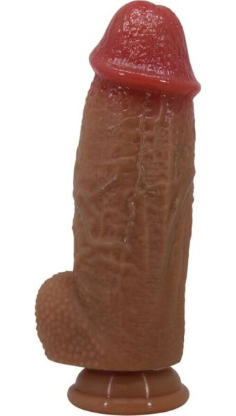 Realistisk dildo i silikon, Pretty Love Achille, med sugekopp i bunnen