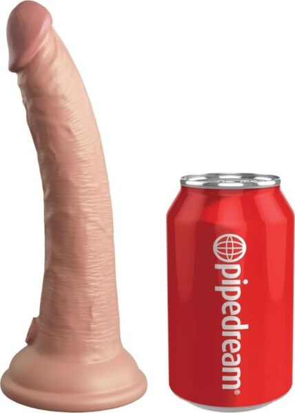 Realistisk vibrerende dildo King Cock Elite med fjernkontroll og sugekopp i bunnen