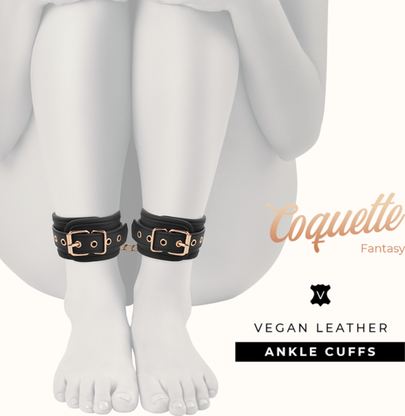 Polstrede håndjern Coquette Chic Desire Fantasy med spenne og forbindelsesstykke