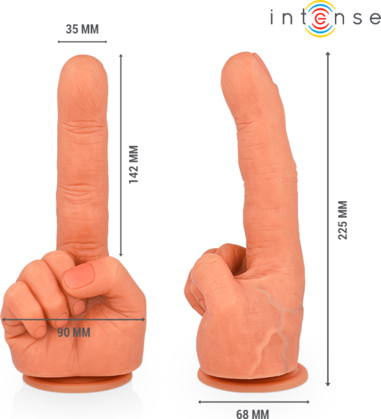 G-punkt-dildo Intense Hubert, fleksibel og med sugekopp