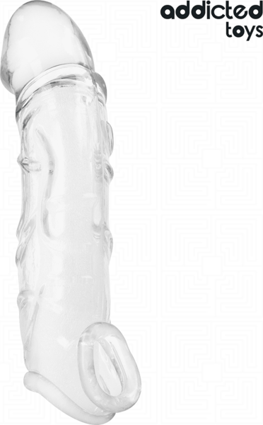 Penisforlenger Addicted Toys 22 cm, gjennomsiktig hylse