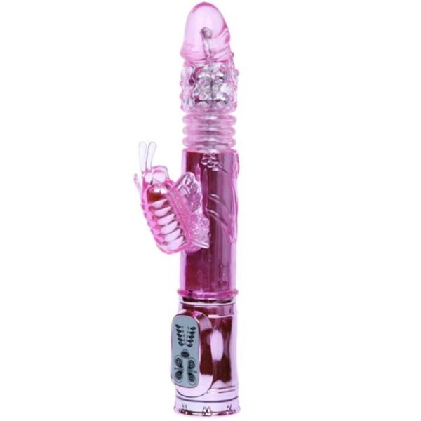 Rabbitvibrator Baile Rabbit Throbbing Butterfly, med armen for klitoris