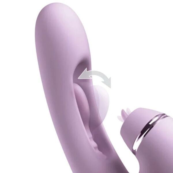 Rabbitvibrator Pipedream G-Touch Pulse Pro med konturert spiss og arm for klitoris