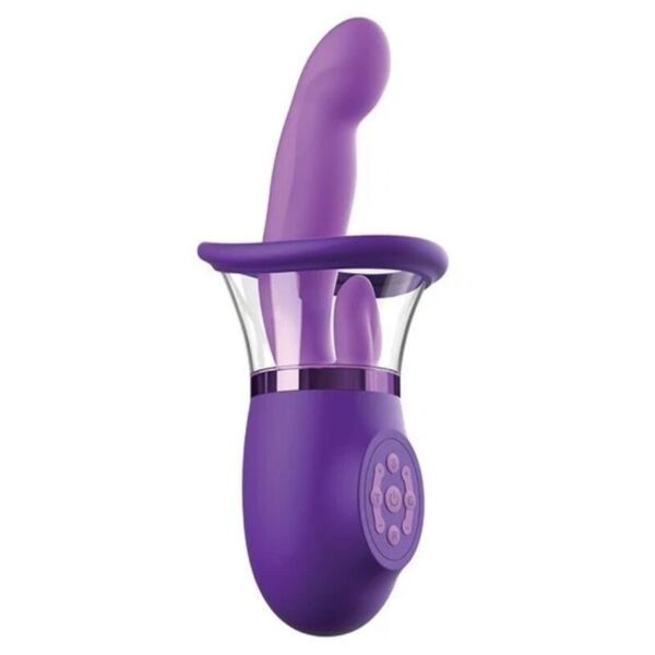 Lilla Pipedream Ultimate Pleasure Pro Plus med buet arm og tunge for stimulering av klitoris
