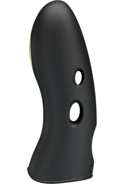 Svart fingervibrator med elektrostimulering, Pretty Love BI-014755