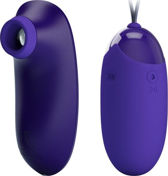 Eggvibrator Pretty Love i lilla silikon med fleksibel ledning