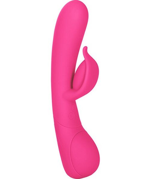 Rosa Calexotics Impress Dove rabbitvibrator med skaft og klitorisstimulator