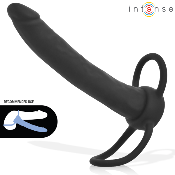Analdildo Intense Lucas med integrert penisring og testikkelring
