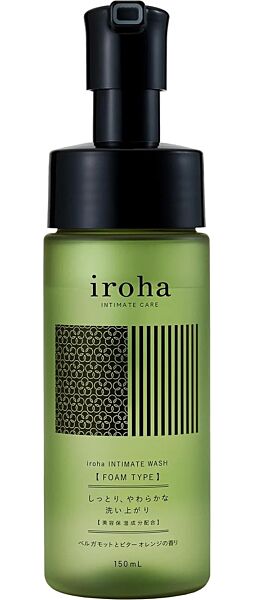 Intimsåpe i skum Iroha Intimate Care Wash, flaske med pumpe på 150 ml
