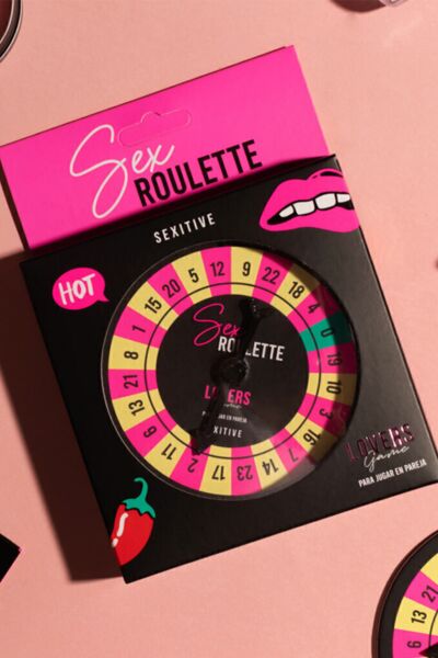 Erotisk spill Sex Roulette Lovers Game fra Sexitive, med snurrepil
