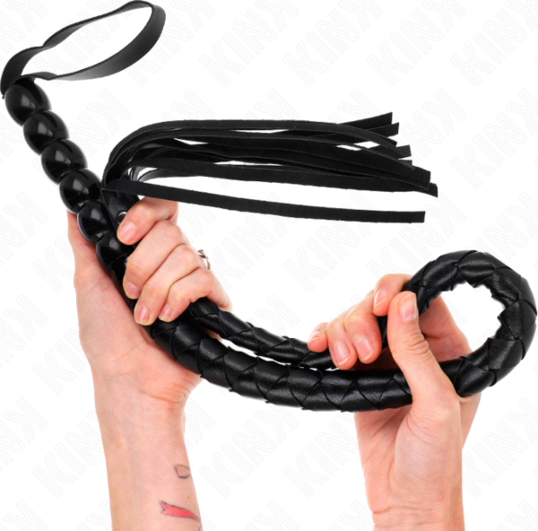 Kink Beaded Snake Whip, slangeformet pisk med perler