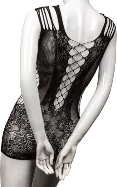Minikjolen Scandal Peek-A-Boo Mini Dress fra CalExotics i svart blondenetting