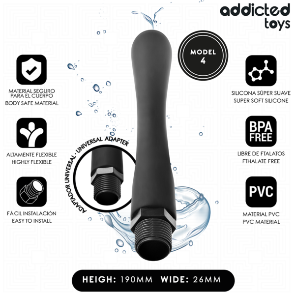 Analdusj Addicted Toys Modell 4 med universaladapter
