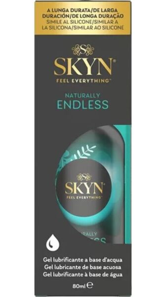 80 ml flaske med vannbasert glidemiddel SKYN Naturally Endless med pumpe