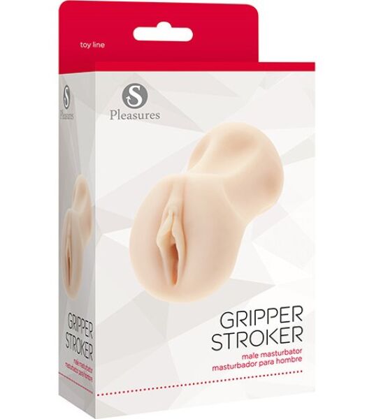 Masturbator S Pleasures Gripper Stroker i fargen vanilje