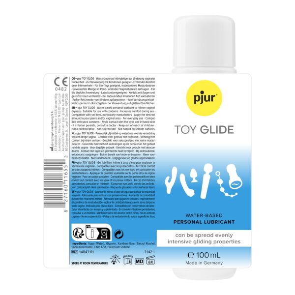 Flaske med glidemiddel pjur Toy Glide, 100 ml