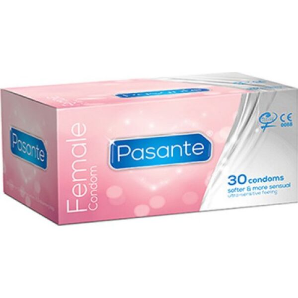 Eske med Pasante Internal Female Condoms, 30 interne kondomer