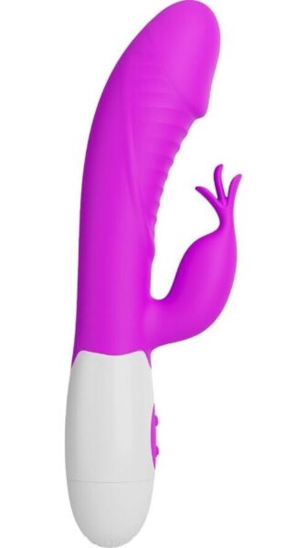 Rabbit-vibrator Pretty Love Rasmussen med innføringsdel og arm for klitoris